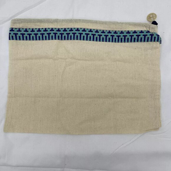 NEW TORY BURCH Womens Kira Chevron Raffia Rosette Small Camera Bag Brown Multi - Picture 3 of 14